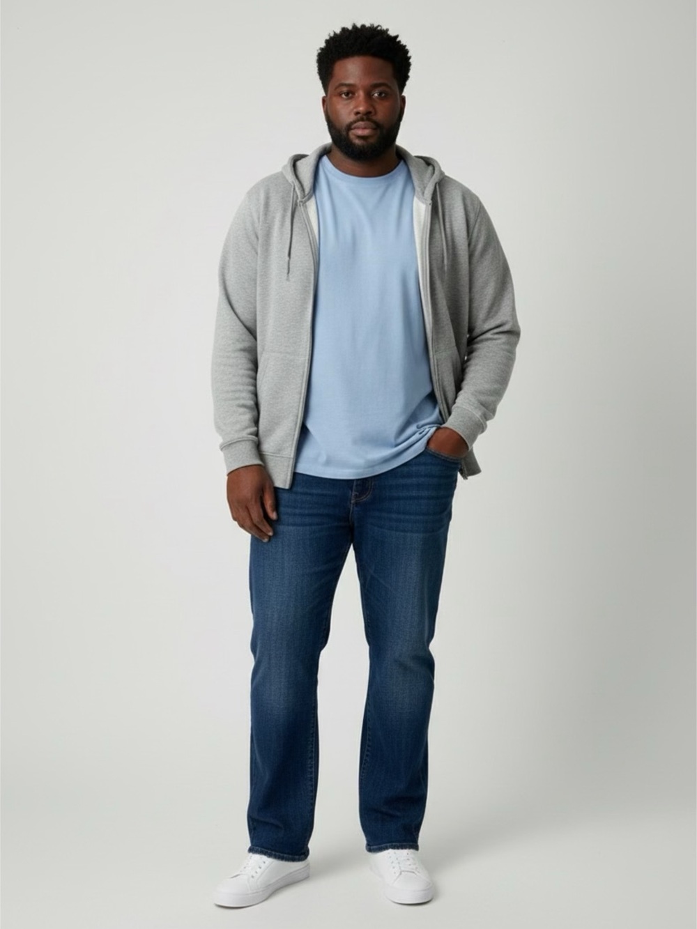 Lucky Brand Men's Big & Tall 181 Relaxed Straight Dark Wash Denim Jeans 42x32